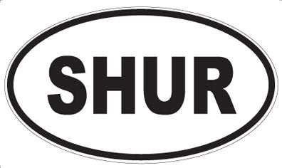 SHUR - Oval Sticker