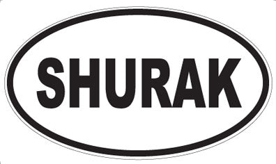 SHURAK - Oval Sticker