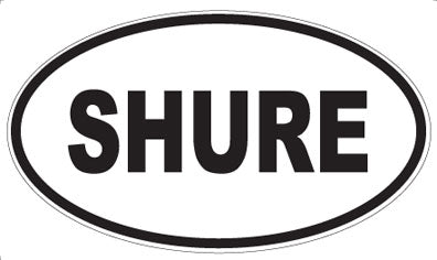SHURE - Oval Sticker