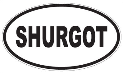 SHURGOT - Oval Sticker
