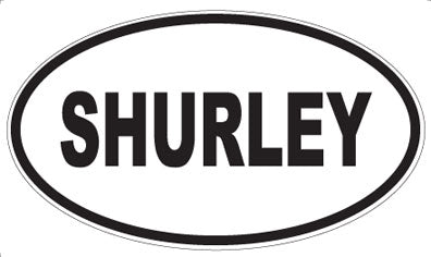 SHURLEY - Oval Sticker