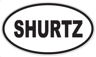 SHURTZ - Oval Magnet