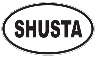 SHUSTA - Oval Sticker