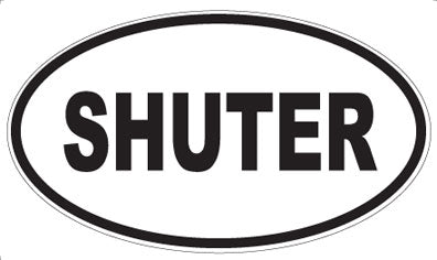 SHUTER - Oval Sticker