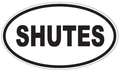 SHUTES - Oval Sticker