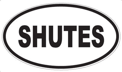 SHUTES - Oval Magnet