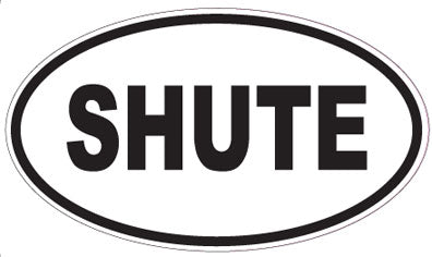 SHUTE - Oval Magnet