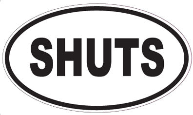 SHUTS - Oval Magnet