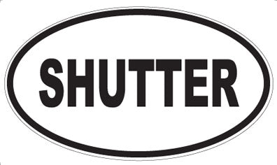 SHUTTER - Oval Sticker