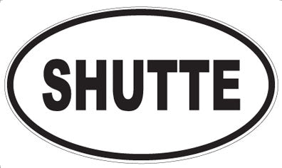 SHUTTE - Oval Magnet