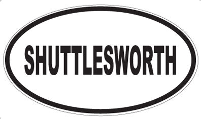 SHUTTLESWORTH - Oval Sticker