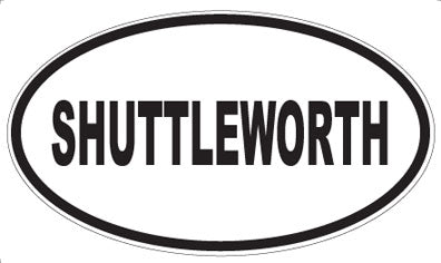 SHUTTLEWORTH - Oval Sticker