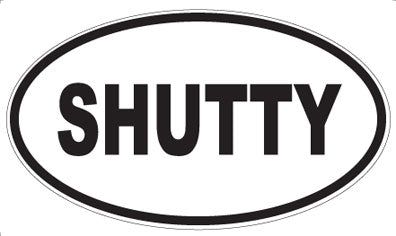 SHUTTY - Oval Magnet