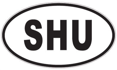 SHU - 3 Letter Initials Oval Magnet