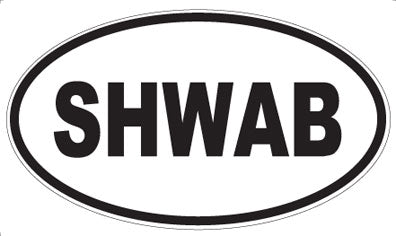 SHWAB - Oval Magnet