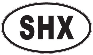 SHX - 3 Letter Initials Oval Magnet