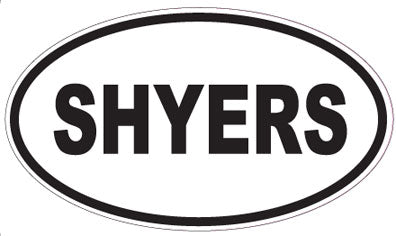 SHYERS - Oval Sticker