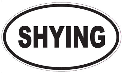 SHYING - Oval Sticker