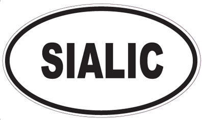 SIALIC - Oval Sticker