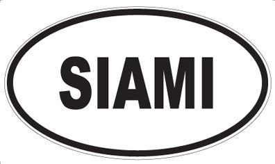 SIAMI - Oval Sticker