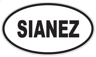 SIANEZ - Oval Sticker