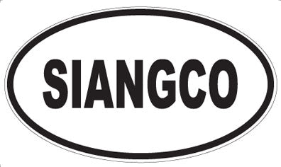 SIANGCO - Oval Sticker