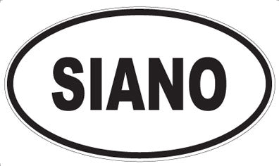 SIANO - Oval Sticker