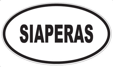 SIAPERAS - Oval Sticker