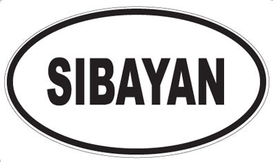 SIBAYAN - Oval Sticker