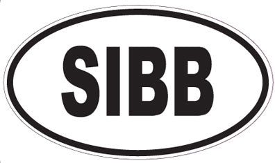 SIBB - Oval Sticker