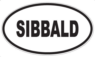SIBBALD - Oval Sticker