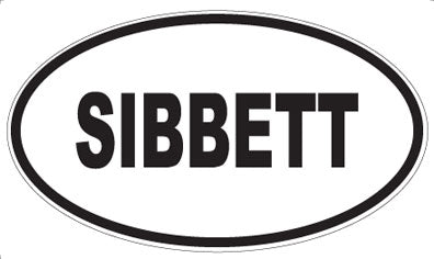 SIBBETT - Oval Magnet