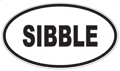 SIBBLE - Oval Sticker