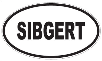 SIBGERT - Oval Sticker