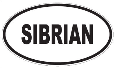 SIBRIAN - Oval Magnet