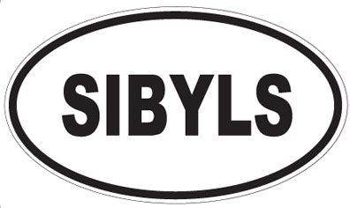 SIBYLS - Oval Sticker