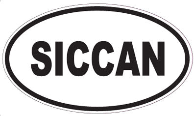 SICCAN - Oval Sticker
