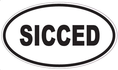 SICCED - Oval Sticker