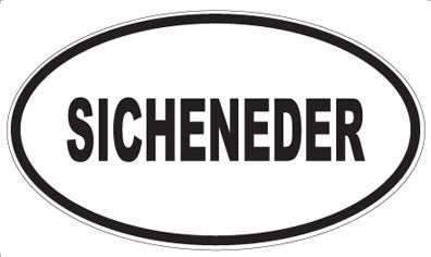 SICHENEDER - Oval Magnet