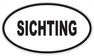 SICHTING - Oval Sticker