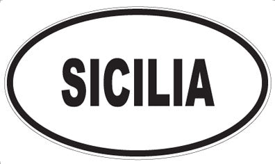 SICILIA - Oval Sticker