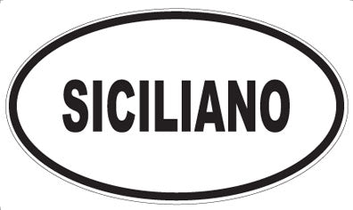 SICILIANO - Oval Magnet