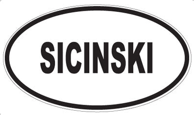 SICINSKI - Oval Magnet