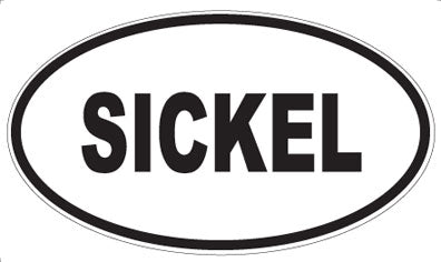 SICKEL - Oval Sticker