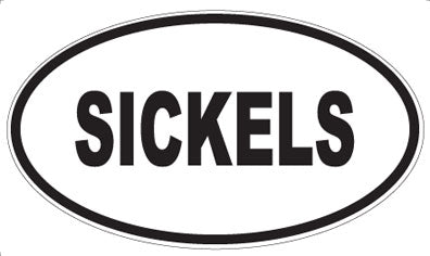 SICKELS - Oval Magnet