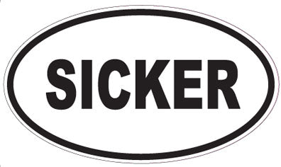 SICKER - Oval Sticker