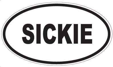 SICKIE - Oval Sticker