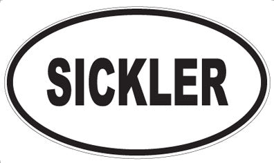 SICKLER - Oval Sticker