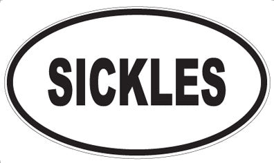 SICKLES - Oval Magnet