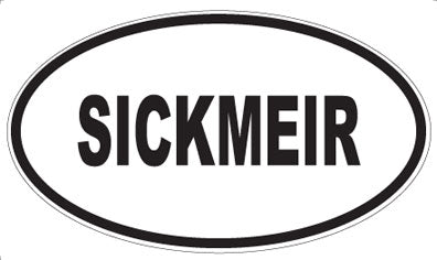 SICKMEIR - Oval Sticker